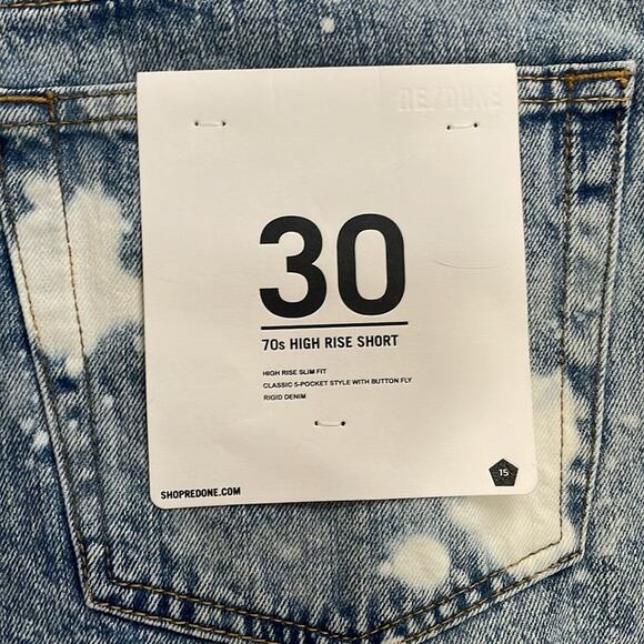 Re/done 70's Levi’s vintage high-waisted denim shorts NWT - Picture 5 of 8